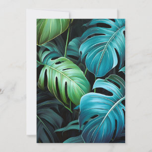 Monstera-Blätter Botanische Tropische Dschungel-Bl Ankündigung