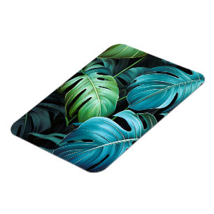 Monstera-Blätter Botanische Tropische Dschungel-Bl Magnet