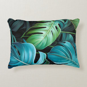 Monstera-Blätter Botanische Tropische Dschungelfol Dekokissen