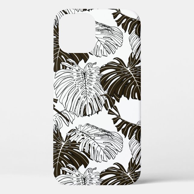 Monstera-Blätter Case-Mate iPhone Hülle (Rückseite)