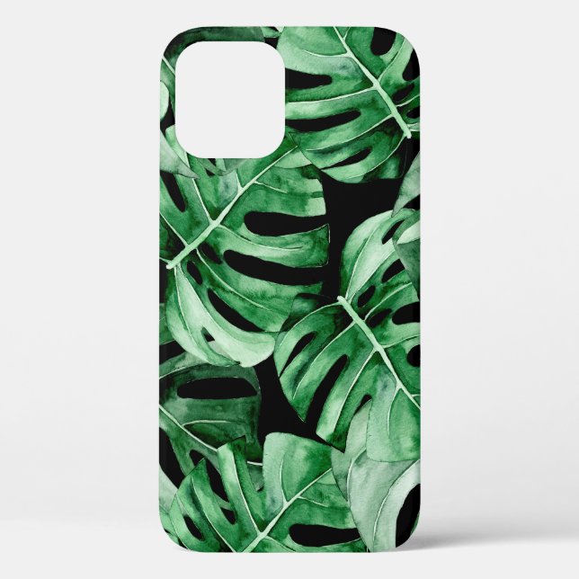 Monstera-Blätter Case-Mate iPhone Hülle (Rückseite)