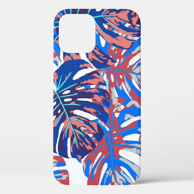 Monstera-Blätter Case-Mate iPhone Hülle (Rückseite)