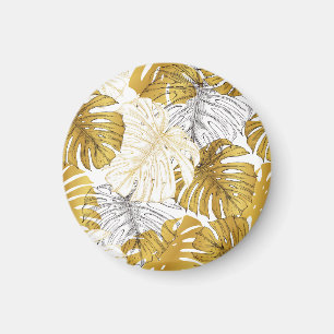 Monstera Blätter: Golden White Magnet