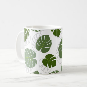 Monstera-Blätter Kaffeetasse