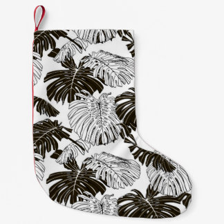 Monstera-Blätter Kleiner Weihnachtsstrumpf