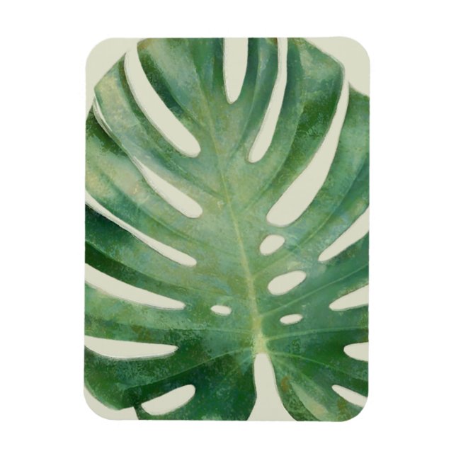 Monstera-Blätter Magnet (Vertikal)