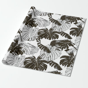 Monstera Blätter nahtlos Geschenkpapier
