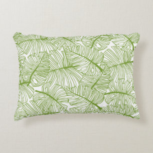 Monstera-Blätter, nahtloses florales Design. Dekokissen