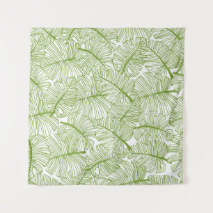 Monstera-Blätter, nahtloses florales Design. Wandteppich