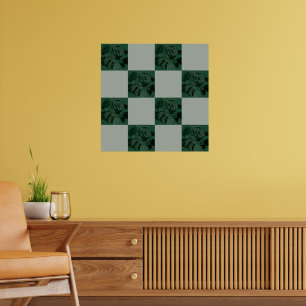 Monstera-Blätter Prüfmuster Poster