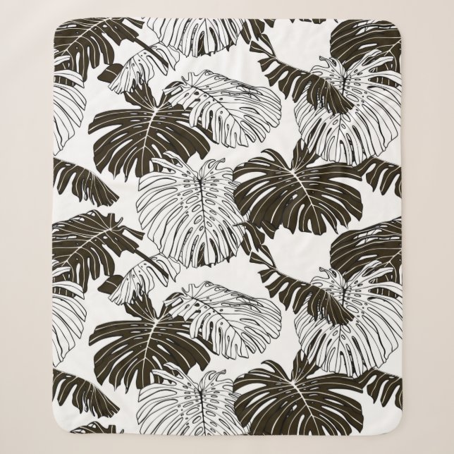 Monstera-Blätter Sherpadecke (Vorderseite)