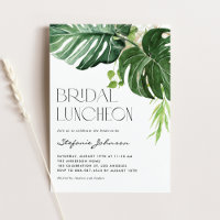 Monstera Blätter Sommer-Bridal Luncheon