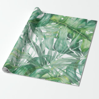 Monstera Blätter Tropical Geschenkpapier