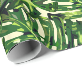 Monstera Blätter Wrapping Paper Geschenkpapier