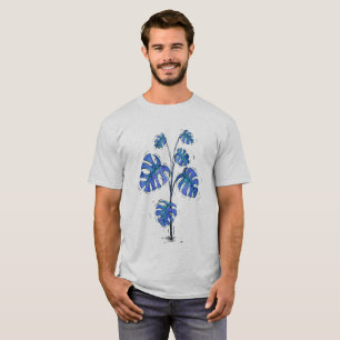 Monstera deliciosa Blauversion T-Shirt