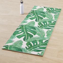 Monstera Deliciosa Grünes tropisches Leaf-Muster Yogamatte