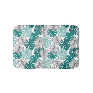 Monstera Duo Tone: Minimale Tropen Badematte