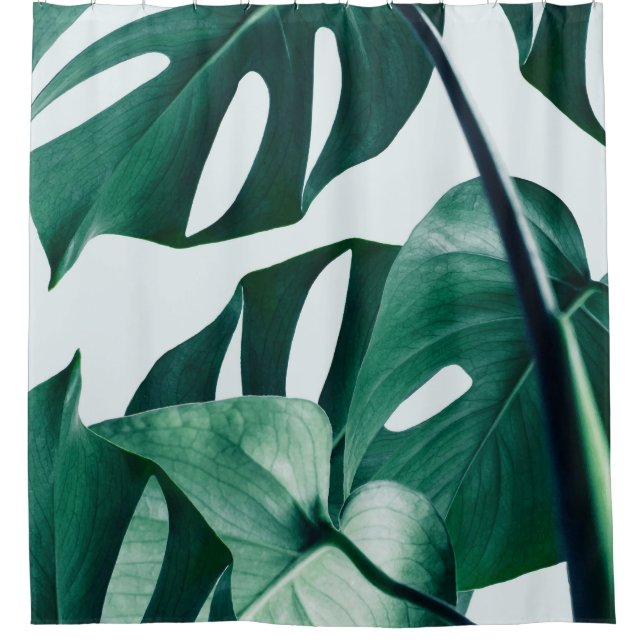Monstera Duschvorhang (Vorderseite)