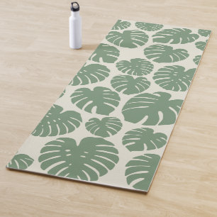 Monstera - grün yogamatte