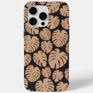 Monstera in Tan und Schwarz Case-Mate iPhone Hülle