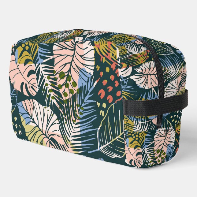 Monstera Jungle Travel Bag Waschbeutel (Linke Seite)