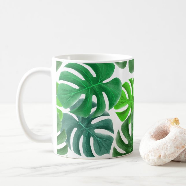 Monstera Kaffeetasse (Mit Donut)