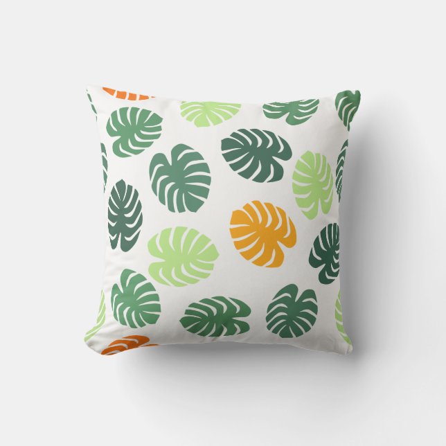 Monstera Kissen (Vorderseite)