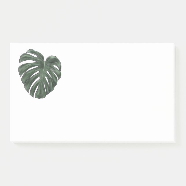 Monstera-klebrige Noten Post-it Klebezettel (Vorderseite)