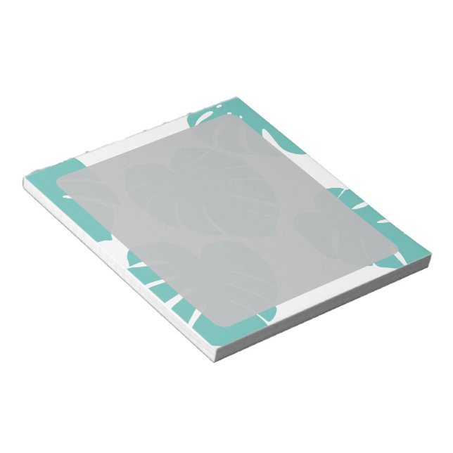 Monstera Leaf Botanische Pflanze Lover Notizblock (angewinkelt)