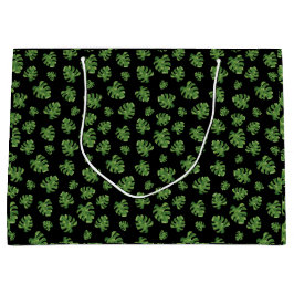 Monstera Leaf Gift Bag Große Geschenktüte