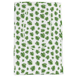 Monstera Leaf Gift Bag Mittlere Geschenktüte