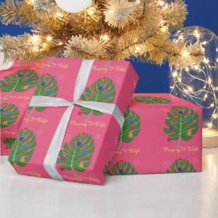 Monstera Leaf Monstero & Pflanze Lover Geschenkpapier