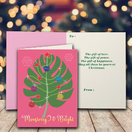 Monstera Leaf Monstero & Pflanze Lover Karte