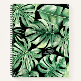 Monstera Leaf Spiral Notebook Notizbuch