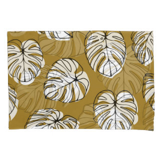 Monstera Leaf, Textil Nahtlos Muster. Kissenbezug