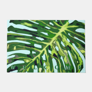 Monstera Leaf Welcome Doormat Fußmatte