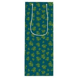 Monstera Leaf Wine Gift Bag Geschenktüte Für Weinflaschen