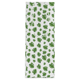 Monstera Leaf Wine Gift Bag Geschenktüte Für Weinflaschen