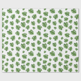 Monstera Leaf Wrapping Paper 30 in x 6 ft Geschenkpapier