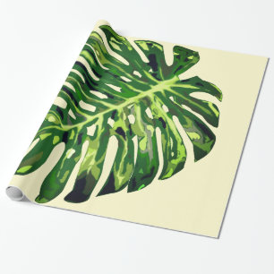 Monstera Leaf Wrapping Paper Geschenkpapier