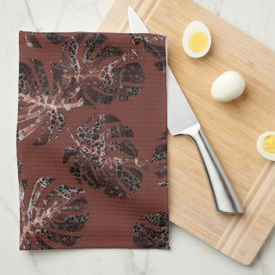 Monstera Leo Animal Print Glam 7 Geschirrtuch