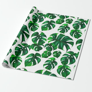 Monstera M Blätter Pattern Geschenkpapier