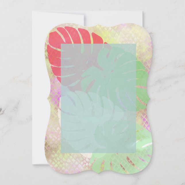 Monstera Madness Einladung (Vorderseite)