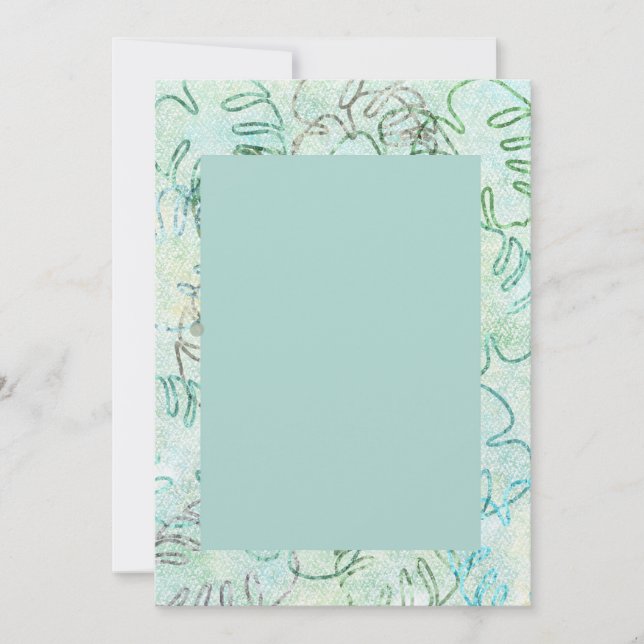 Monstera Madness Einladung (Vorderseite)