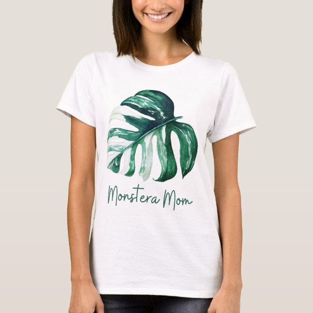 Monstera Mama, Monstera Lover T-Shirt (Vorderseite)