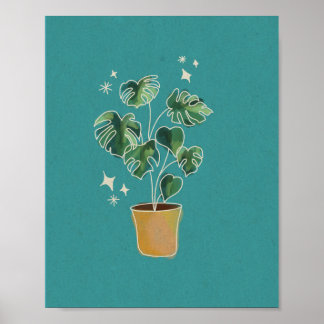 Monstera Mama Poster