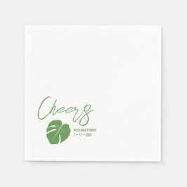 Monstera Mini ・ Chic Cocktail Napkin ・ Tropical Serviette