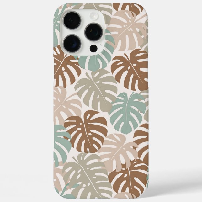 Monstera modern hawaii Boho-Stil Case-Mate iPhone Hülle (Rückseite)