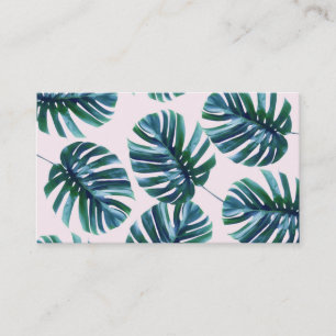 Monstera Muster-Visitenkarten Visitenkarte
