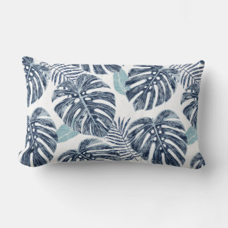 Monstera Palm Blätter Lumbar Pillow Lendenkissen
